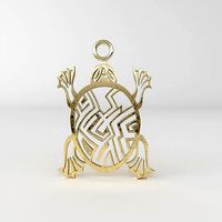 Maori turtle pendant 04 | 3D