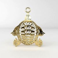 Maori turtle pendant 03 | 3D