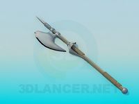 3D Model A spear with an axe
