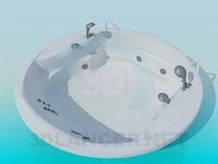 3D Model Round Jacuzzi