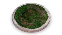 Raised Circular Lawn