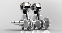 TwinAir Engine Crankshaft and Pistons