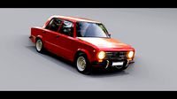 Lada 1200 VAZ 2101 Zhiguli LOW-POLY 3d model car