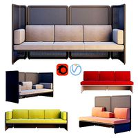 Coalesse - Lagunitas Lounge System Three Seater Sofa
