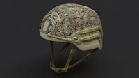 Ops Core Sentry helmet foliage green with marpat camo