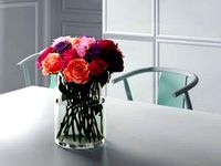 Roses in Glass Vase