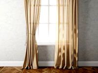 Country Solid Linen Curtains
