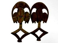 African Gabon Kota Tribal Mask