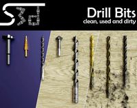 Drill Bits clean used dirty