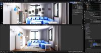 Complete Interior Scene With Models