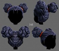 3D Hair style for girl V84
