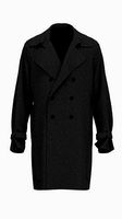 Mens trench coat with textures
