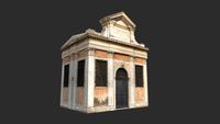 Church Portal Low Poly 3d Model