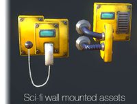 Sci-fi Wall Mounted Assets