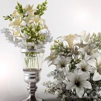 букет лилий с ландышами