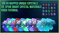 20 Crystal Smart Materials and 100 Crystals and Video Tutorial