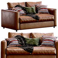Leather sofa Ikea Vimle