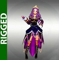 Brigitte Rigged 3D Model