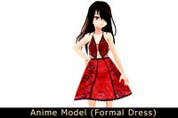 Anime Character : Code:Bloodthirsty (Formal Dress / Contain VRM)