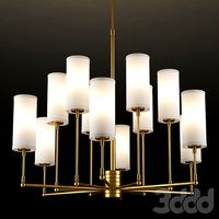 GRAMERCY HOME - CLARENCE CHANDELIER CH074-12-BRS