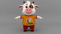Cow cartoon no rigg