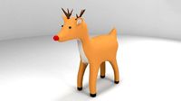 Rudolph 3D Model Christmas