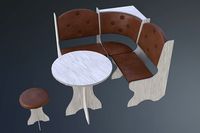 Dining Area corner Sofa05