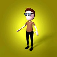Cartoon Man - Stickman
