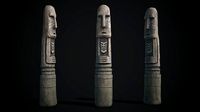 Totem wood 1 pbr 4k