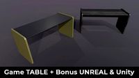 Table for game Unreal and Unity