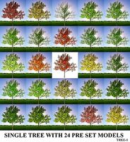 TREE 1- WITH 24 PRESET MATERIALS