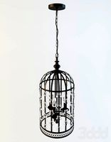 FLORAL BIRDCAGE LANTERN