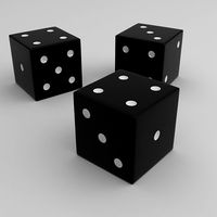 Dice cubes3d model