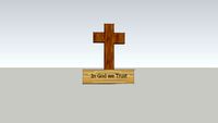 'In God we Trust' Cross
