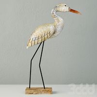 Small Egret Statue