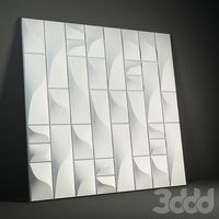 Гипсовая 3D панель "Вертикаль"