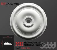 Розетка потолочная лепнина гипс R07.D250mm