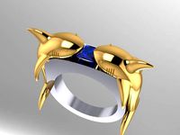 shark megalodon ring free | 3D