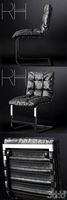 RH/ ROSSI LEATHER SIDE CHAIR