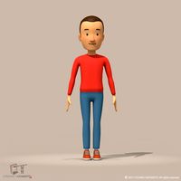 cartoon man3d model