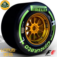E23 Intermediate rear tyre3d model
