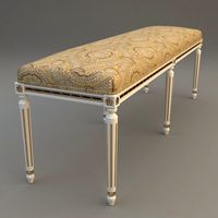 Traditional Style Bench 33d model
