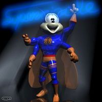 Supercigale Cartoon Character RIGGED3d model