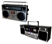 Retro Boom Box Ghetto Blaster Pack