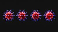 3D Coronavirus covid 19 sars cov 2 3d model subdivision