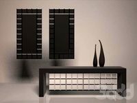 консоль и зеркала от Rattan Wood