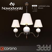 Nowodvorski NATHALIE white III zwis