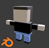 Base Character Low-poly Mesh
