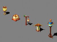 Cartoon world - a group of roadside decorative light 03