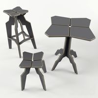 Splice Stool,Table,Bar Stool